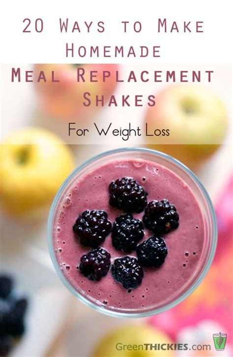 do it yourself meal replacement shakes