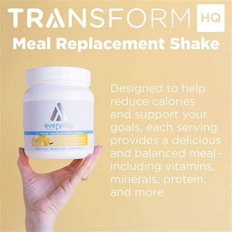 transform meal replacement shake